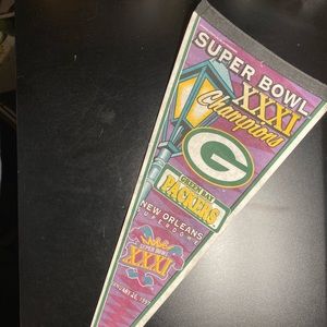 Vintage 1997 NFL Green Bay Packers flag/banner